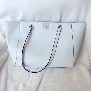 Large white MK purse